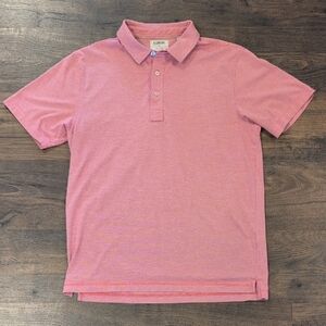 Linksoul Men's Red Stripe Polo Shirt